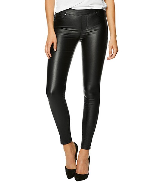 Coated Jeggings - Black