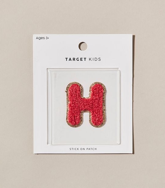 Stick on Patch - Letter H