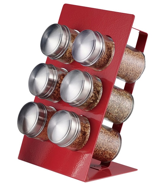 Red Spice Rack