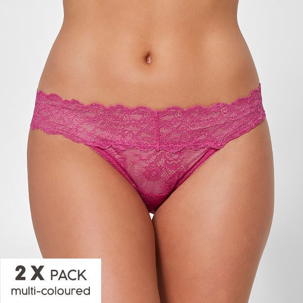 2 Pack Maxx Lace G-String 2 Pack Maxx Lace G-String