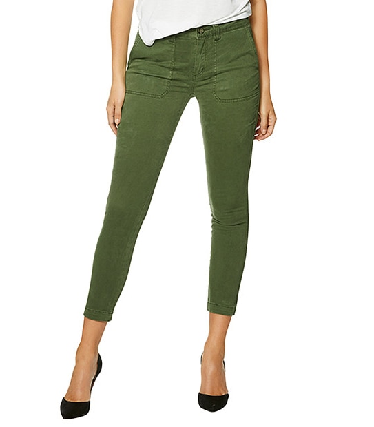 Slim Leg Cargo Pants - Khaki