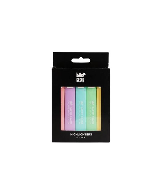Paper Crane Paster Highlighters - 5 Pack
