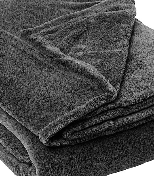 Coral Fleece Blanket Grey Target Australia