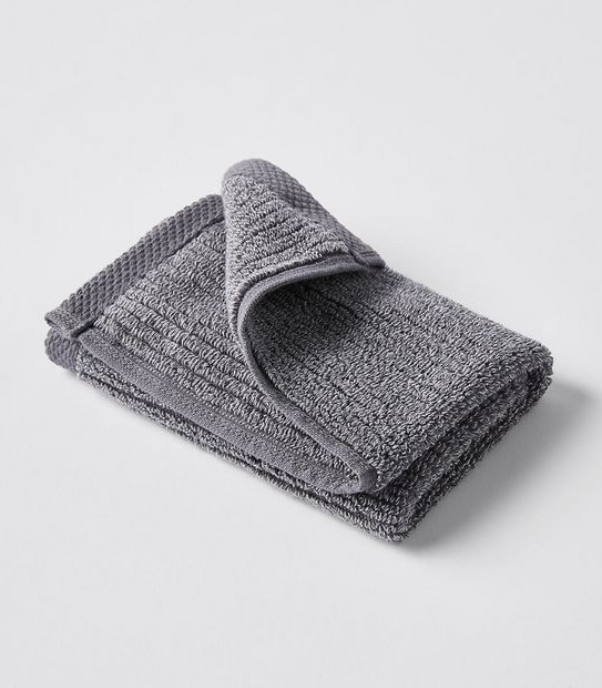 Classic Ribbed Face Washer