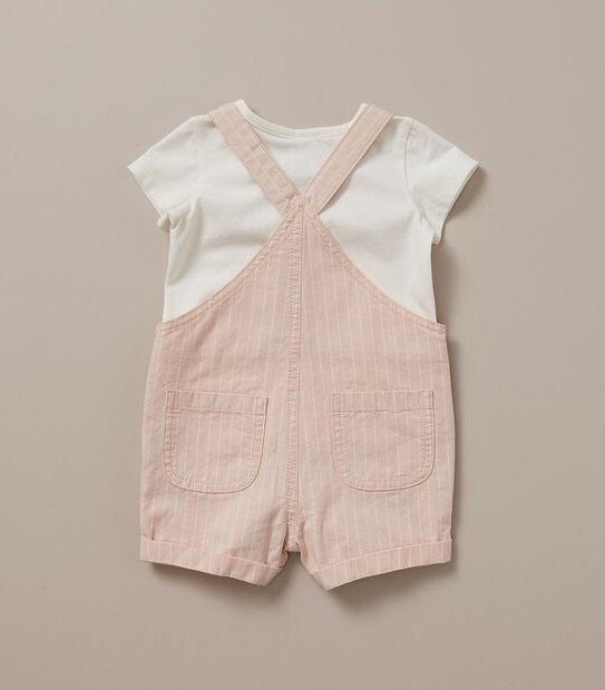 Baby 2 Piece Shortall and T-shirt Set