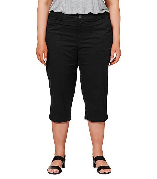 Belle Curve Rib Waist Crop Pants
