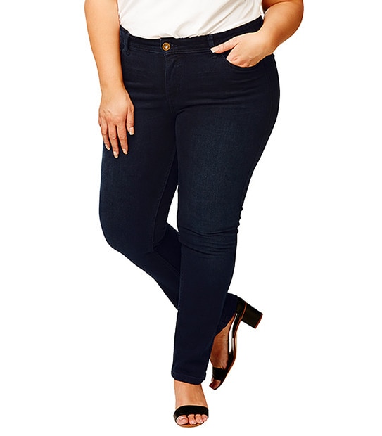 Belle Curve Straight Leg Jeans - Indigo