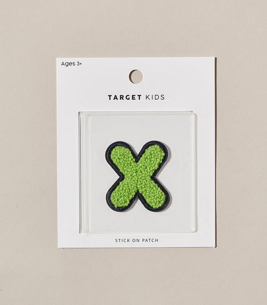 Stick on Patch - Letter X