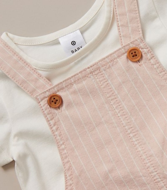 Baby 2 Piece Shortall and T-shirt Set