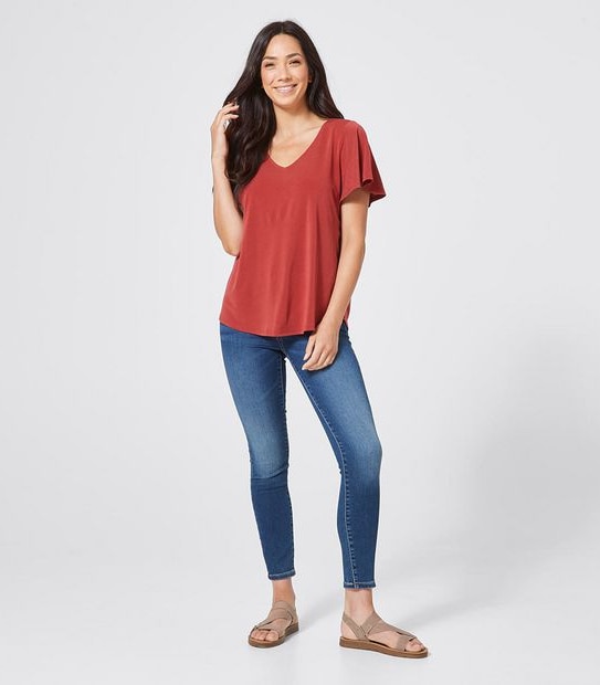 Flutter Sleeve Knit Top