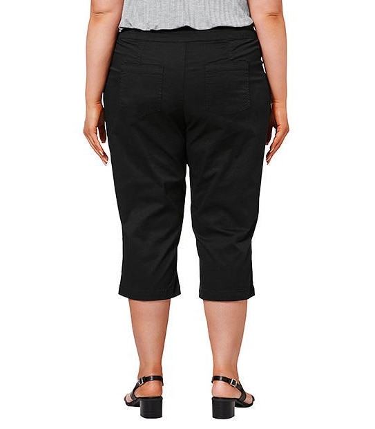 Belle Curve Rib Waist Crop Pants