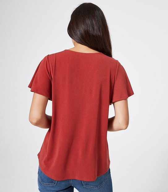 Flutter Sleeve Knit Top