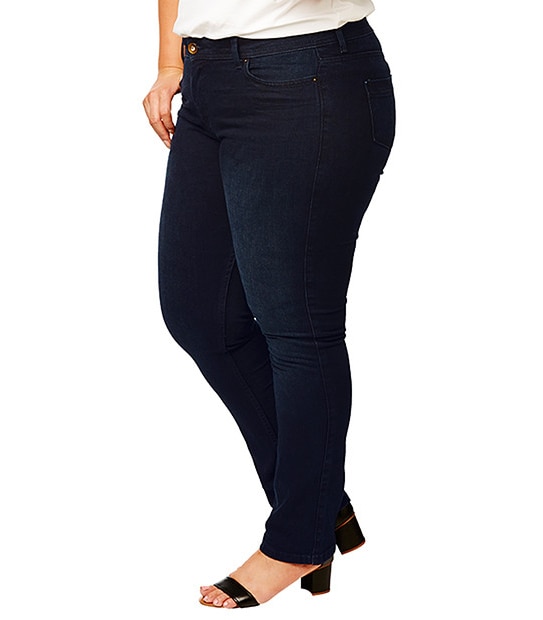Belle Curve Straight Leg Jeans - Indigo