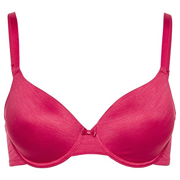 M&S Ladies Burgundy T-Shirt Bra – Full Coverage Padded Underwire – B/C/D/DD – 32-38