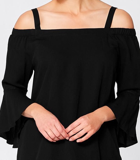 Off Shoulder Ruffle Sleeve Top