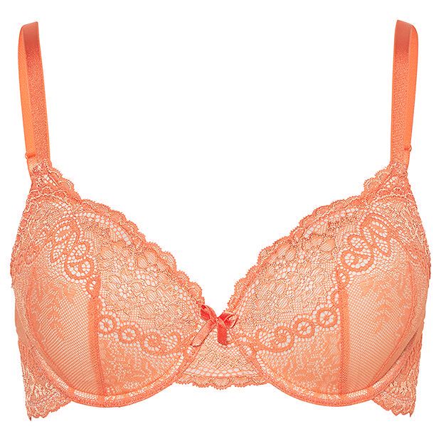 Everyday Lace Underwire Bra, Style:CN1535GW - Orange