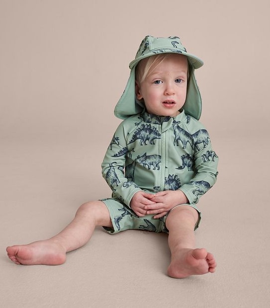 2 Piece Baby Dinosaur Swim Set