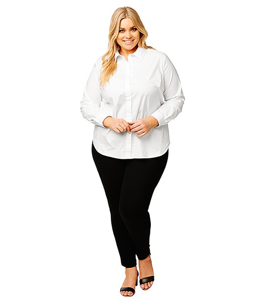 Belle Curve Classic Shirt - White
