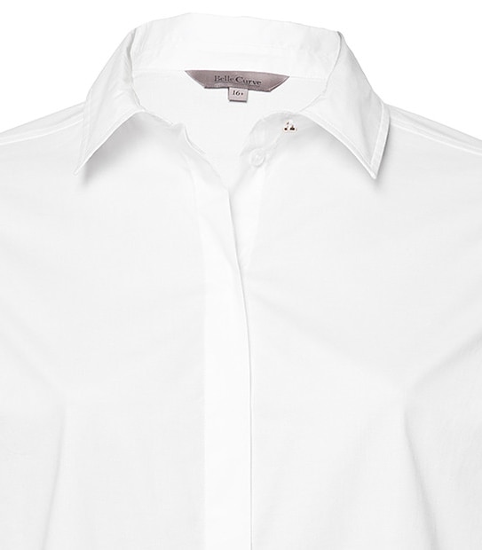 Belle Curve Classic Shirt - White