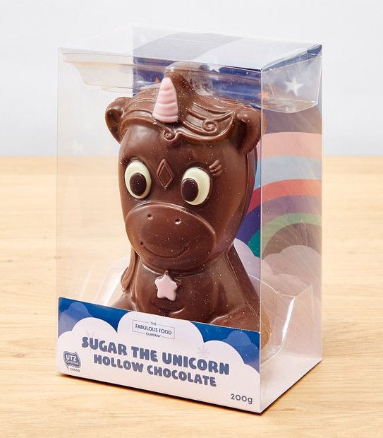 The Fabulous Food Company Sugar The Unicorn Hollow Chocolate UTZ - 200g