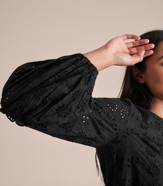 Broderie Smock Dress