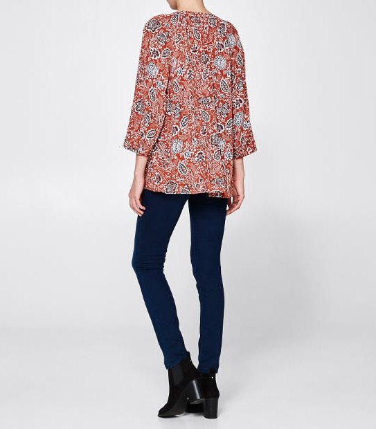 Lace-Up Peasant Top 3 of 4