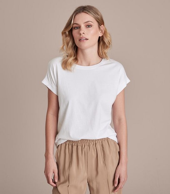 Roll Cuff Supima Cotton T-Shirt