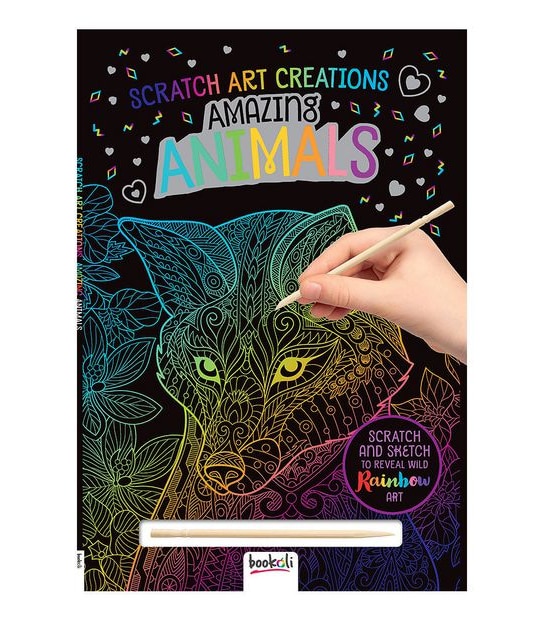 Scratch Art Creations: Amazing Animals