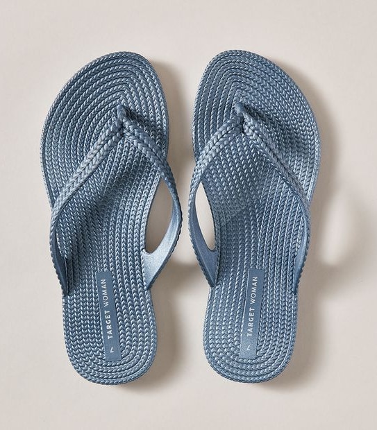 Womens Taya Recycled Textured Thongs