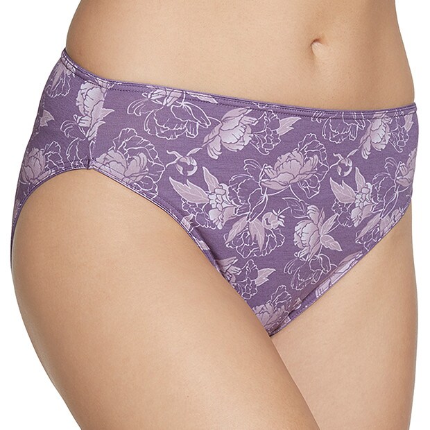 SpaFX High Cut Briefs - Purple Floral SpaFX High Cut Briefs - Purple Floral