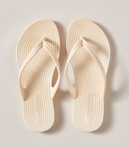 Womens Taya Recycled Textured Thongs