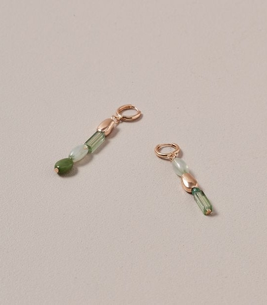 Beaded Circle Earrings