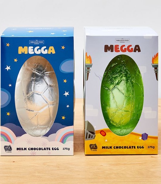 The Fabulous Food Company Mega Dragon Or Unicorn Hollow Milk Chocolate Easter Egg 375g Assorted