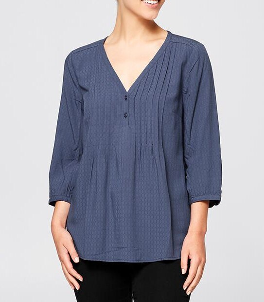 Perry Pintuck Peasant Top