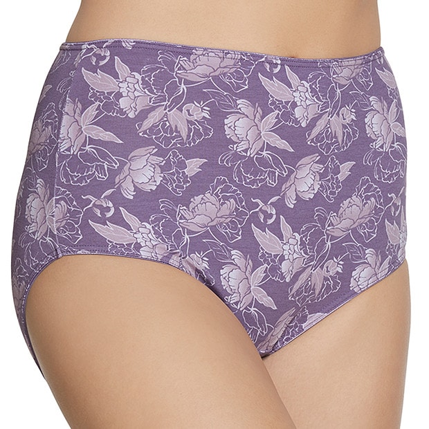 SpaFX Full Briefs - Purple Floral SpaFX Full Briefs - Purple Floral