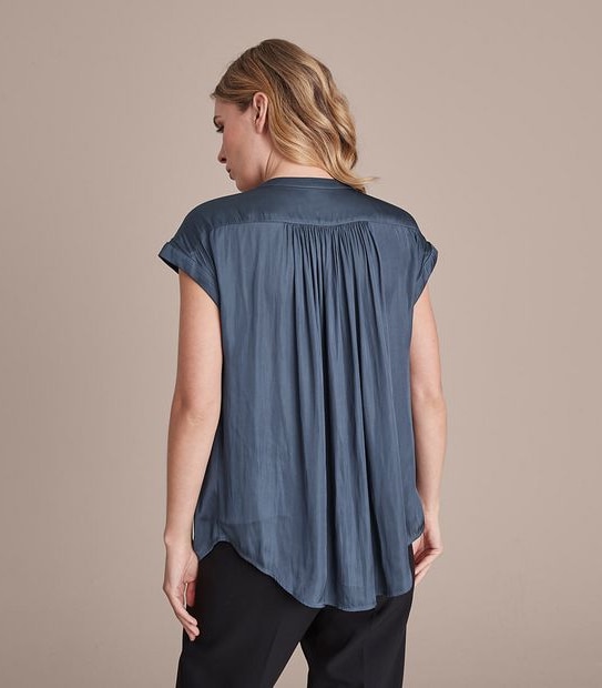 Preview Grace Relaxed Pleat Yoke Blouse