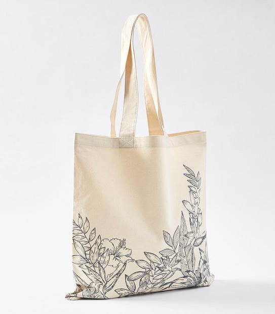 Cotton Calico Tote Bag - Paradise Floral