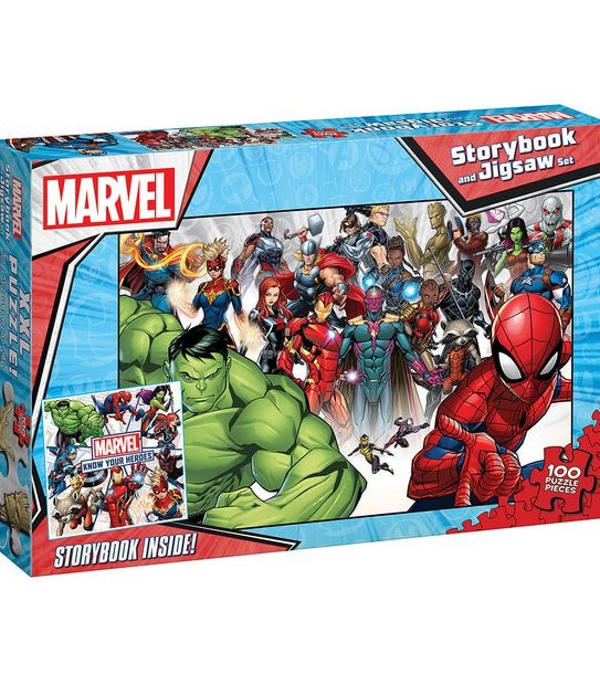Marvel: Jigsaw And Storybook Set