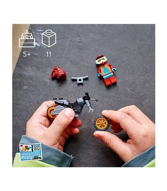 LEGO&reg; City Stunt Fire Stunt Bike 60311