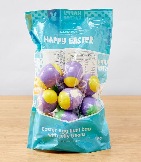 The Fabulous Food Company Easter Egg Hunt Bag With Jelly Beans  12 Pack 144g