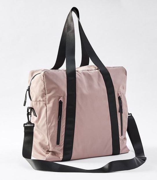 Active Zip Front Overnighter Bag - Black