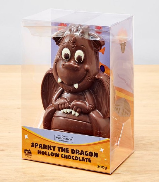 The Fabulous Food Company Sparky The Dragon Hollow Chocolate UTZ - 200g