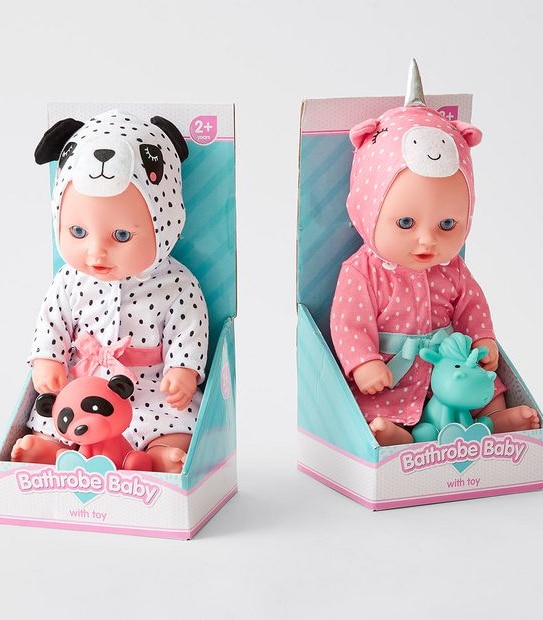 Bathrobe Baby With Toy