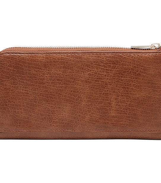 Textured Zip Around Wallet