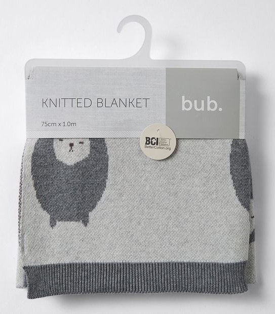 Baby Knitted Blanket - Sheep