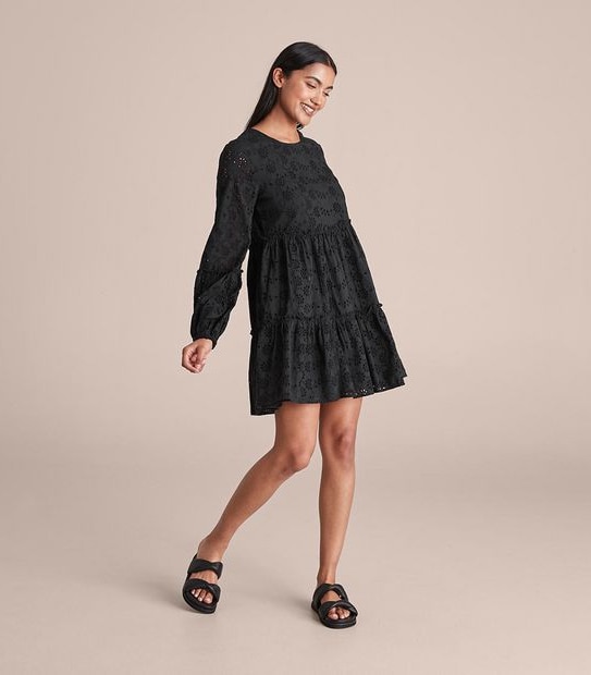 Broderie Smock Dress