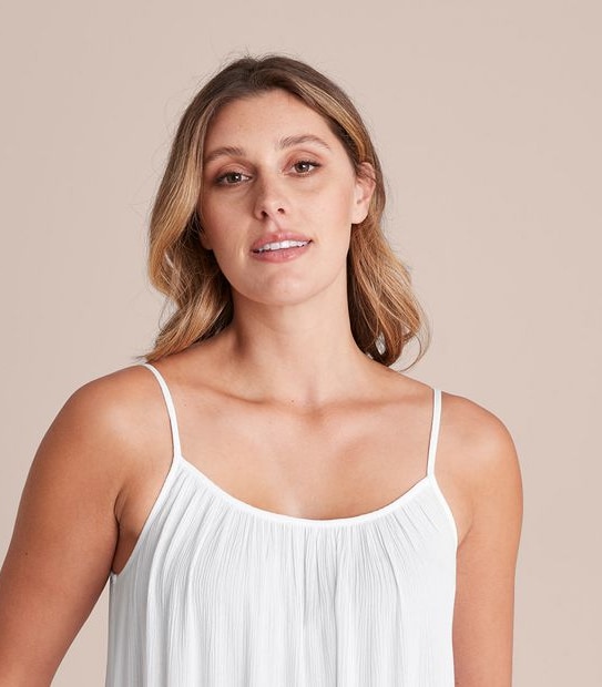 Resort Crinkle Tiered Midi Dress