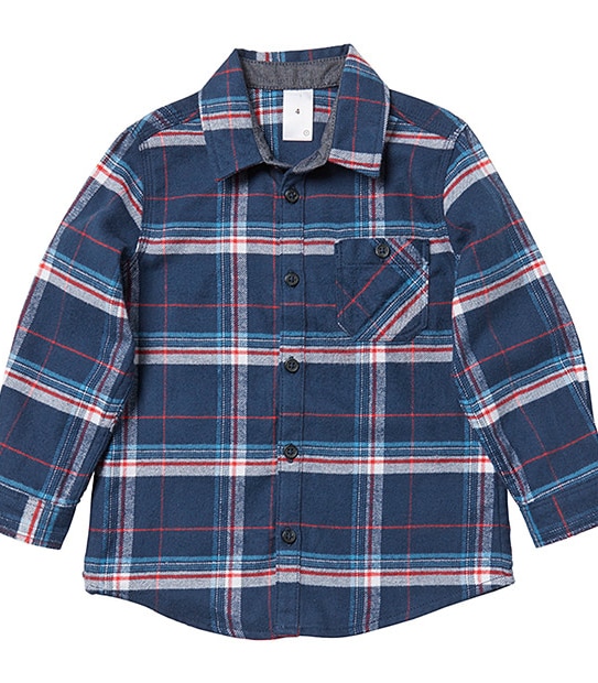Flannelette Shirt - Red/Navy
