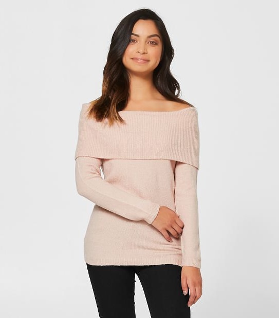 Dannii Minogue Petites Off The Shoulder Knit