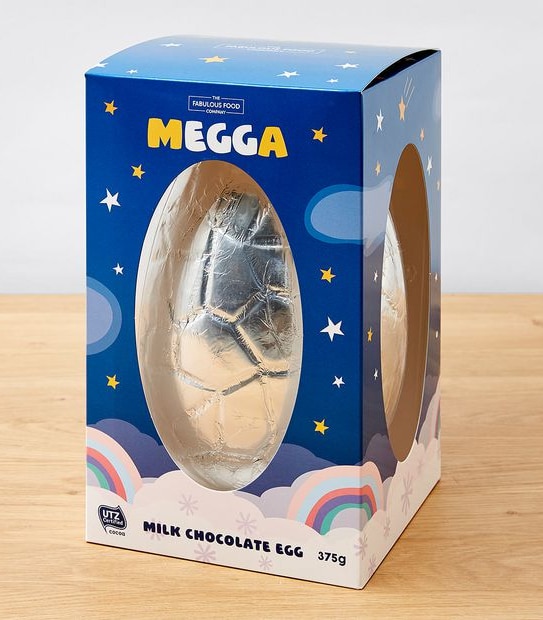 The Fabulous Food Company Mega Dragon Or Unicorn Hollow Milk Chocolate Easter Egg 375g Assorted